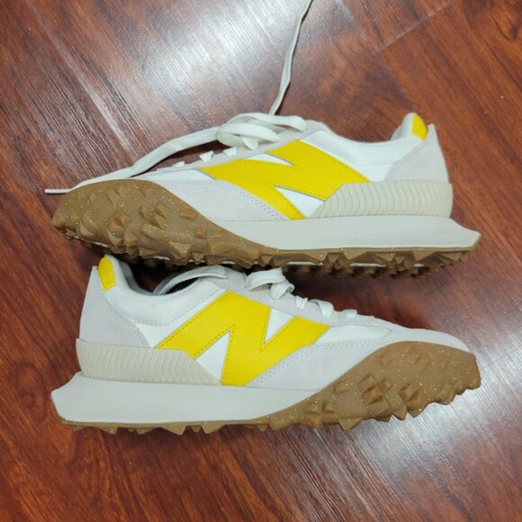 NWOT + BOX NEW BALANCE XC-72 "Grey Yellow" in US Size 7W/5.5M - Picture 5 of 9